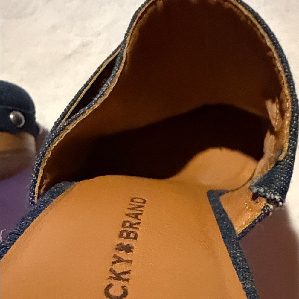 Lucky Brand Women's Denim Blue Mules - Picture 9 of 10